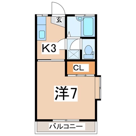 郡山駅 徒歩30分 2階の物件間取画像